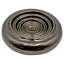 Sculpture ronde en aluminium antique en cuivre