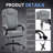 500LBS Ergonomic Massage Office Chair Big and tall Fabric Computer Chair with Foot Rest-1496585023