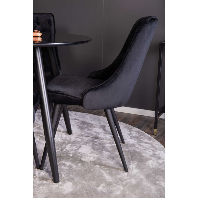 Midhurst 4 - Person Dining Set, Black