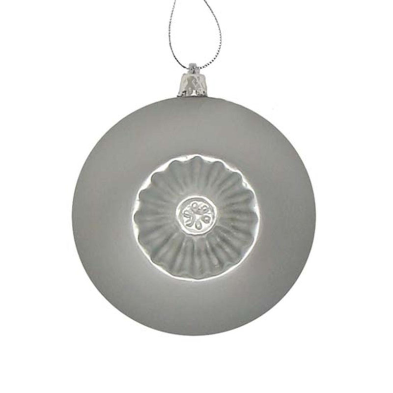 Boule de Noël mat incassable, Argent