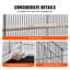 Cage à oiseaux 30 pouces, grandes cages à perruches en métal pour petits perroquets perroquets et inséparables, cage à oiseaux avec support roulant et plateau