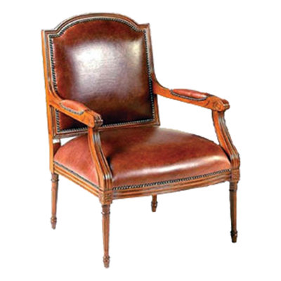 Louis XVI Transitional Lounge Chair by Bloomsbury Market
