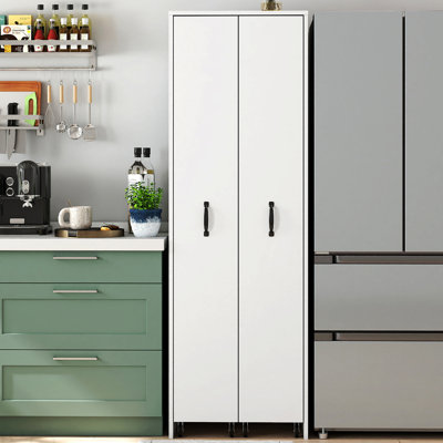 Bookcase With Two Pulled Out Doors Shelving Cabinet,4 Tier Floor Standing Bookcase,Slide Out Storage Bookcase File Cabinet,Office Bedroom Living Room Hidden Storage Cabinet With Wheels