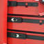 6 tiroirs, chariot à outils roulant, acier laminé à froid, volants, freins de stationnement, verrouillage à clé, glissières de tiroir d'une capacité de chargement de 15 kg, poignée à tirer, rangement en métal pour atelier de mobilité, acier lisse-531905681