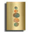 'Collage Stones 3' By Melissa Averinos Gold Metal Wall Art-259868176