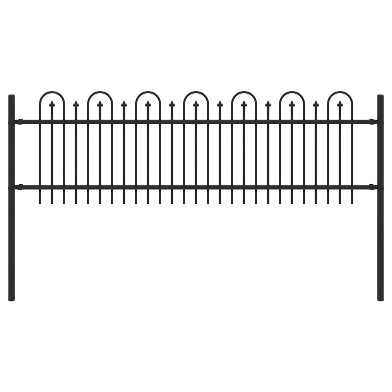 Powder-Coated Steel Fence Panels Included, 110cm H x 200cm W