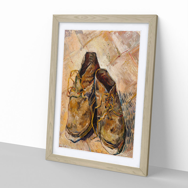 Shoes by Vincent Van Gogh - Framed Print, Oak Framed, 48cm H x 36cm W x 2cm D