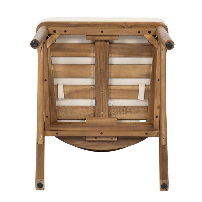 Ensemble de 2 chaises de salle à manger d'extérieur, Teak