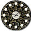 Gold Retro 80s - Mid-Century Modern wall clock-40744262