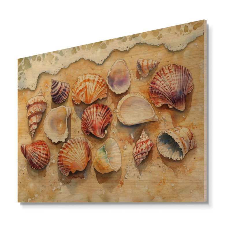 Breast I - art mural bois côtier, 24" H x 32" W, Rectangulaire