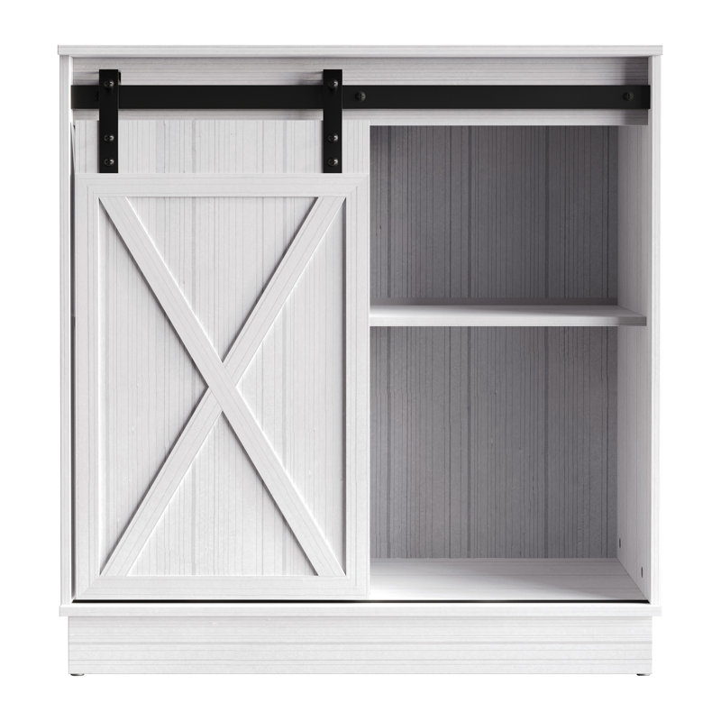 Armoire avec porte coulissante blanche, Blanc