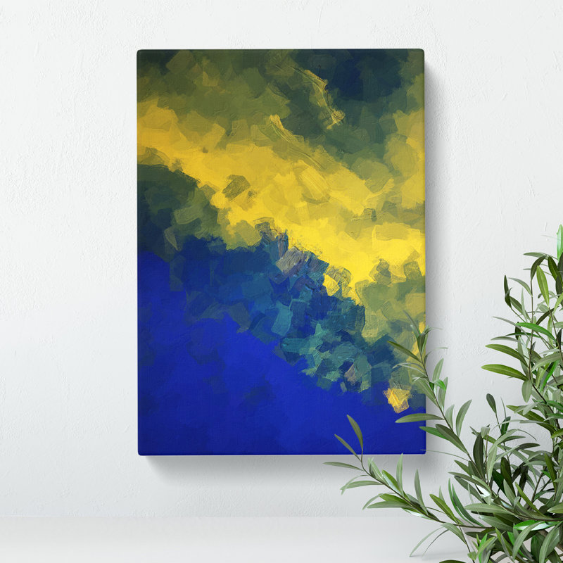 XV1022-4411X Symphony Abstract - Print, No Matte, Wrapped Canvas, 50cm H x 35cm W x 3cm D