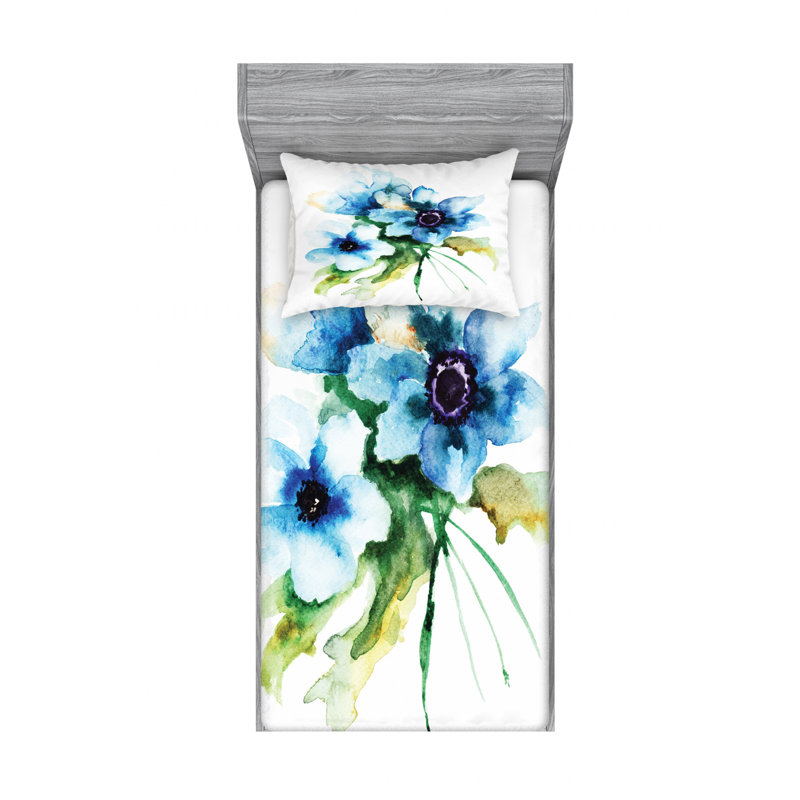 Microfiber Sheet Set, Twin Sheet Set + Fitted Sheet + 1 Pillowcase