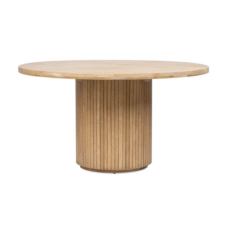 Charlotte 55" Round Fluted Dining Table