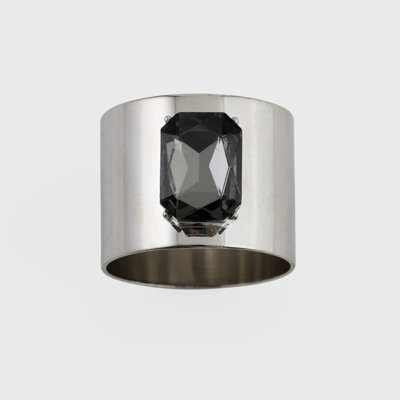 Set of 2 Single Gem Napkin Rings