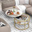 Table basse à plateau relevable 31,5 po avec compartiment caché et tablettes latérales pour le salon-1148034484-1148034490