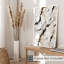 «Abstract Grey Marble Geode Crystals II», reproduction d'art moderne sans cadre