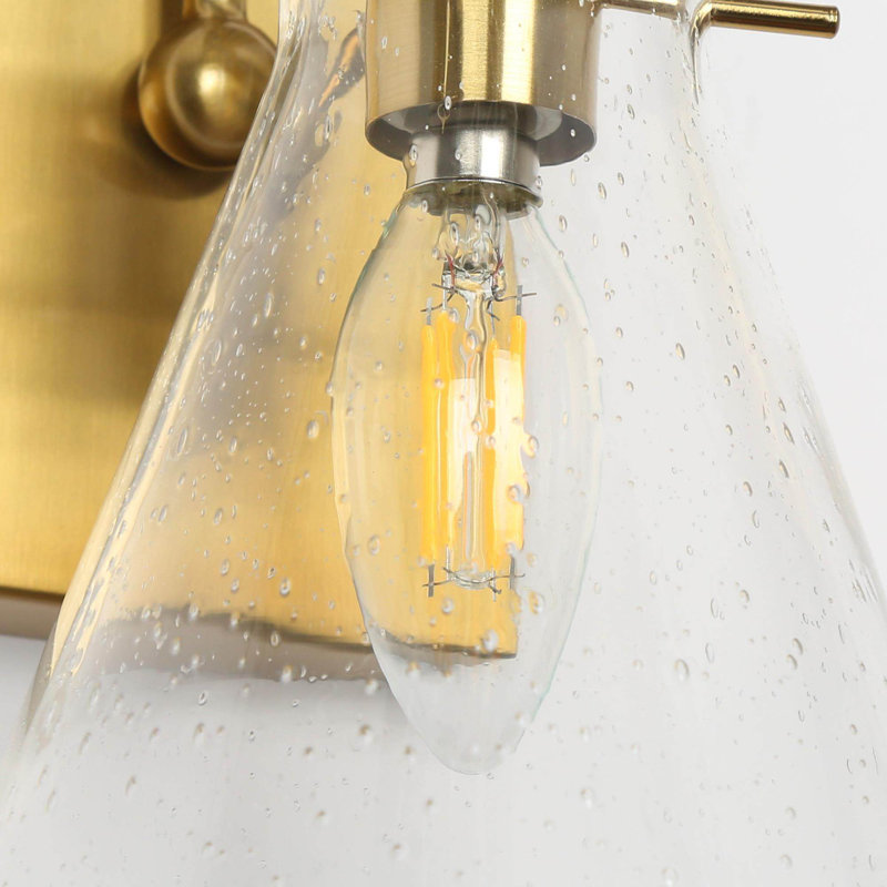 Éclairage pour salle de bain à intensité variable en laiton 3 lumières Dannalyn, 1 lumière