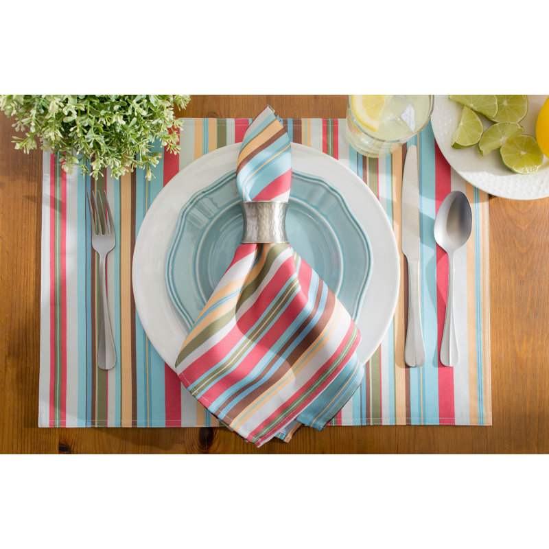 Holl Cotton Striped Rectangle Placemat