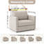 Housse extensible pour fauteuil avec accoudoirs pour animaux de compagnie - Housse de protection pour meuble lavable-1147332817