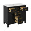 Ensemble de meuble-lavabo 36 po avec lavabo simple, armoire de rangement avec 4 tiroirs-575378876