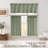  Pinch Pleated Linen Valances for Windows, 2 Panels Set Farmhouse Light Filtering Small Sheer Curtains for Cafe Bar Kitchen Over Sink Christmas Decor-1504528899-1504528898