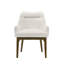 Ensemble de 2 chaises d'appoint en chenille et chêne vintage Kasha