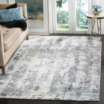 Issouf Hand Loomed Viscose Abstract Rug