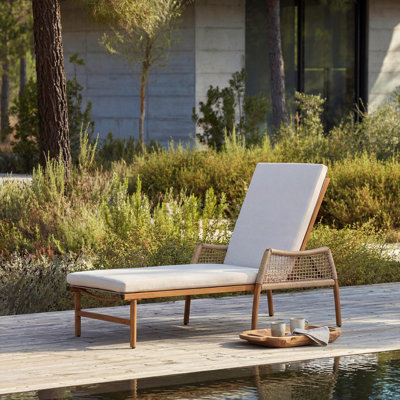 195.8 cm Long Single Chaise with Cushions