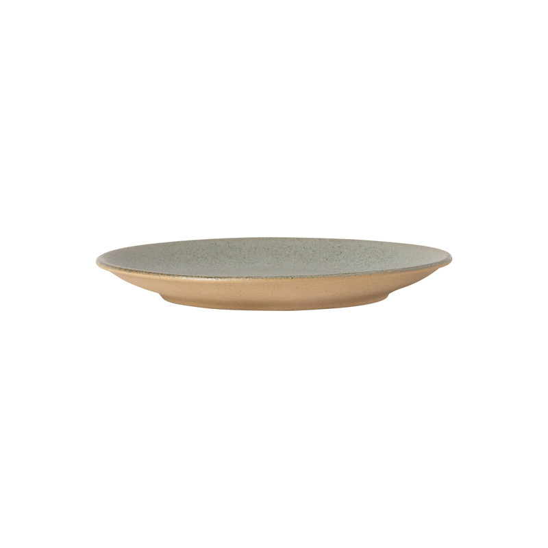 Arenito Handmade Eco Gres Amarela Salad/Dessert Plate, Sage Green