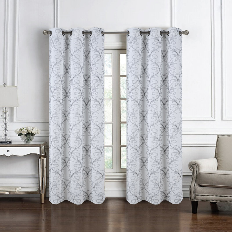 Rideau obscurcissant Kinnear, Blanc, L 54 po x L 90 po
