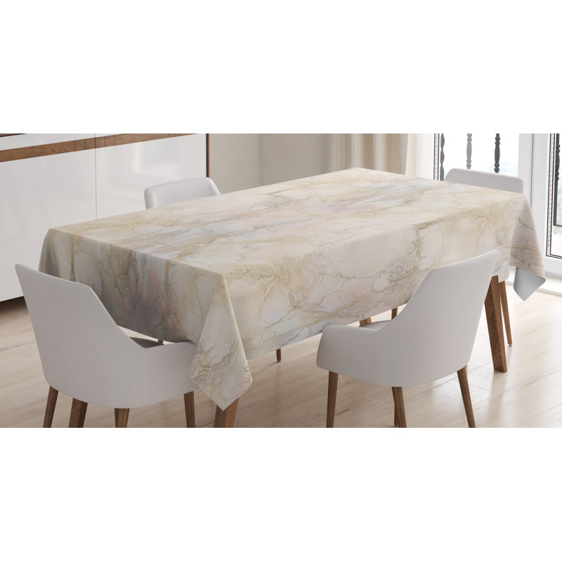 Marble Tablecloth, 70" L x 52" W