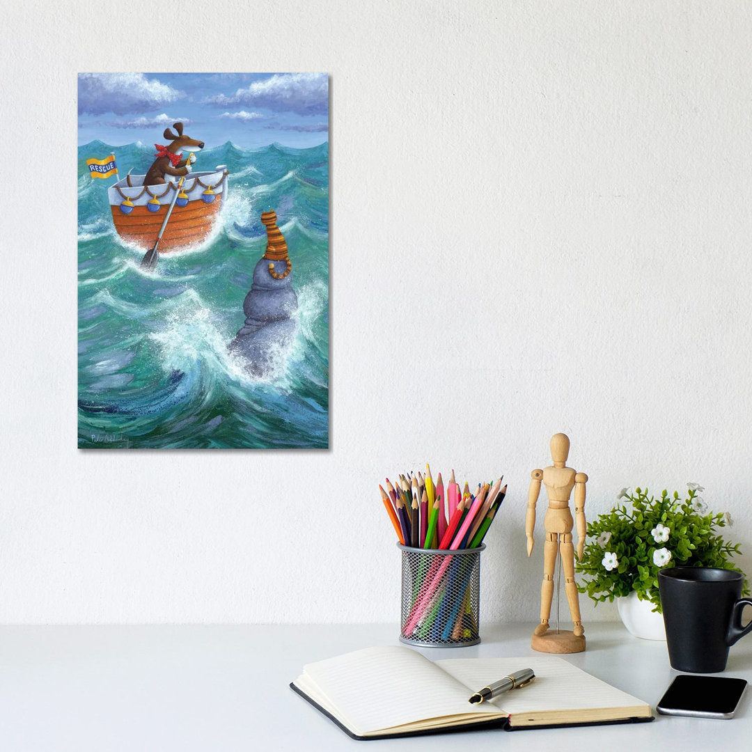 To The Rescue by Peter Adderley - Wrapped Canvas Gallery-Wrapped Canvas Giclée
