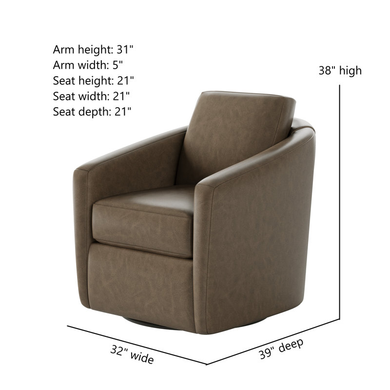 Daisey Swivel Glider, Passion Taupe