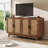 57.7''W Modern 4 Door Wood Rattan Buffet Sideboard Storage Cabinet-2053567875