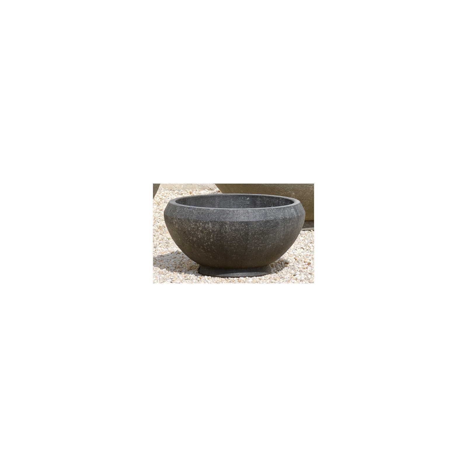 Giulia Handmade Pot Planter, 13" H x 27" W x 27" D, Brownstone