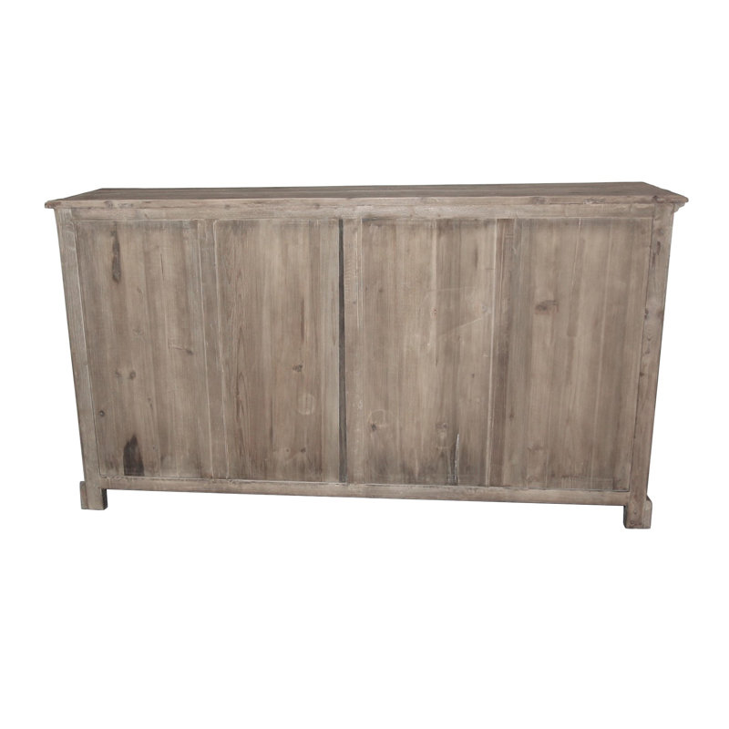 Robson 77'' Solid Wood Sideboard, Natural/White
