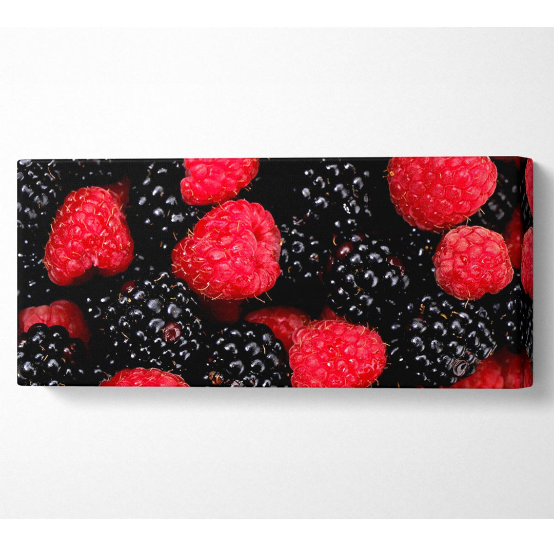 Himbeeren und Brombeeren - Kunstdrucke auf Segeltuch