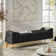 Sandrea 59"W Scratch-resistant Vegan Leather  Storage Bench with Built-In USB Charging Port