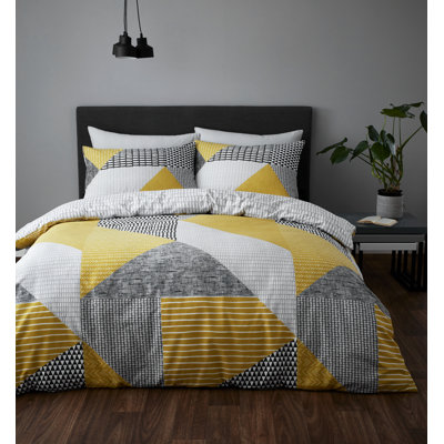 Larsson Geo Polycotton Duvet Cover Set