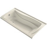 Mariposa 72" x 36" Alcove/Tile in Soaking Bathtub