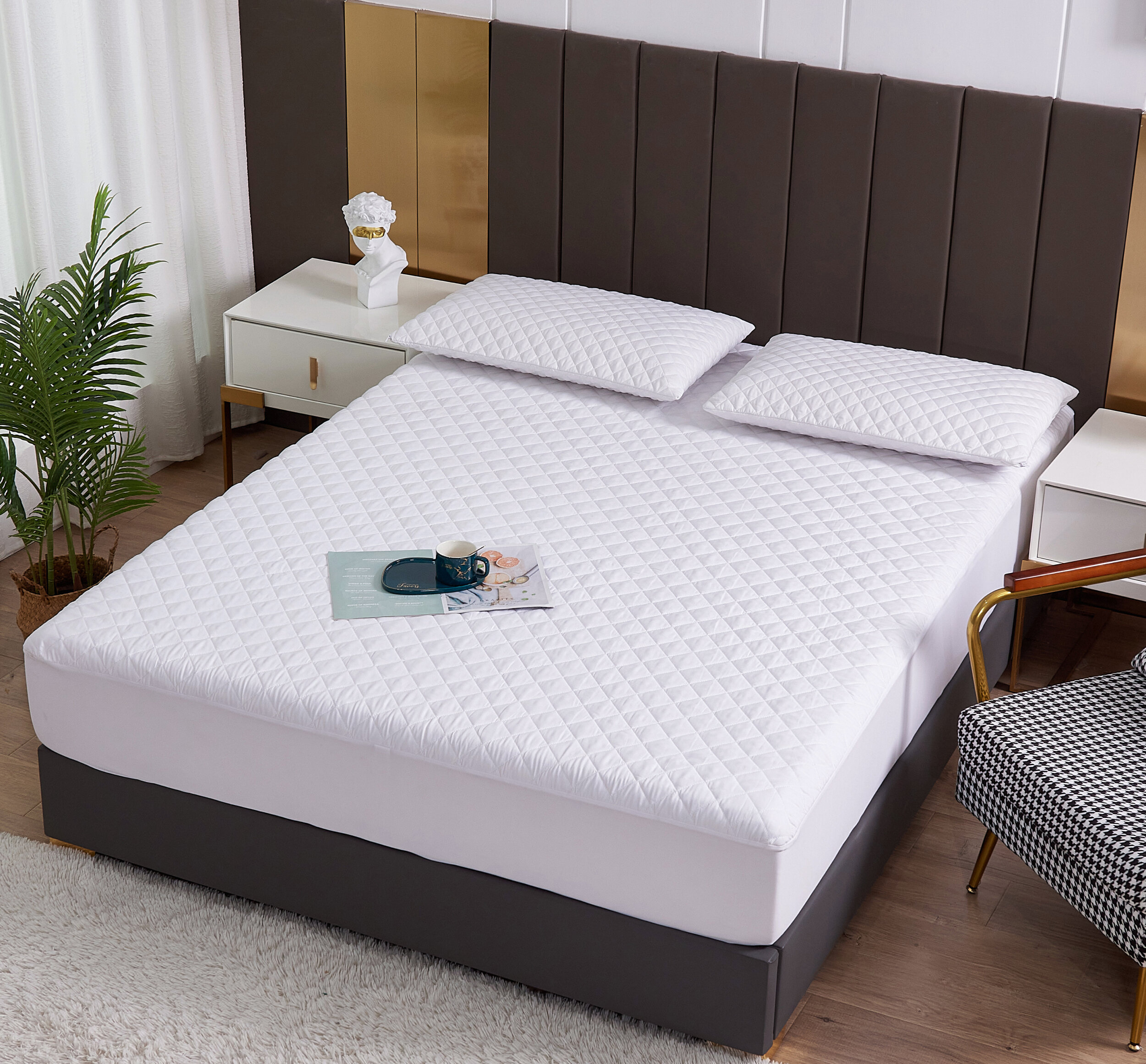 Spring Loft Quilted Hypoallergenic Waterproof Mattress Pad