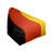 Black/Crimson/Canary Yellow
