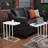 Table d'appoint 2 pièces Alhamdi - Tables de bout modernes en forme de C - Plateaux pour ordinateur portable ou tables de chevet compactes - Mobilier peu encombrant