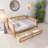 Twin Size Walnut Rattan Daybed With 2 Drawers-1229136015-1229136013