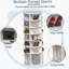Étagère à chaussures rotative à 7 niveaux, organisateur de rotation à 360 °, conception à fond haut, convient à 28 paires, solution de rangement peu encombrante