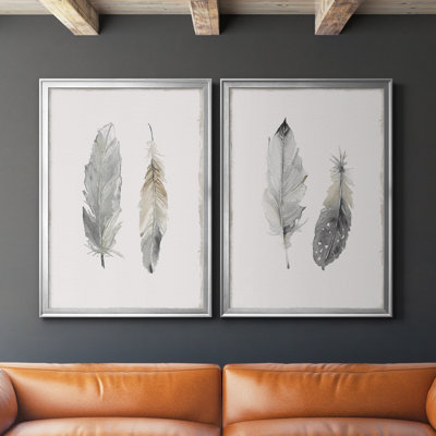 «Flight of Fancy I», ensemble de 2 reproductions encadrées sur toile
