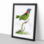 Collared Tanager Bird by George Shaw - Picture Frame Painting Print-55621234-55621236