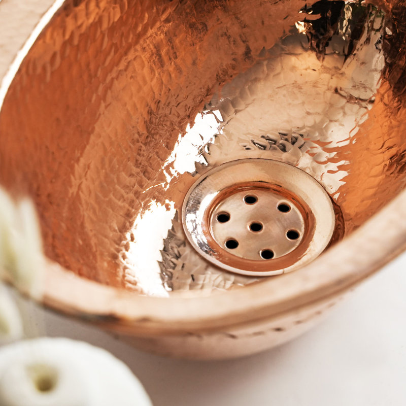 ALFIQ 469.9mm L x 469.9mm W Copper Circular Sink