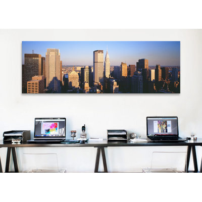 Panoramic Afternoon Midtown Manhattan, New York Photographic Print on Canvas